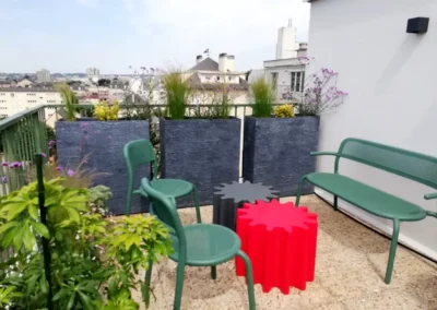 Coin salon sur terrase