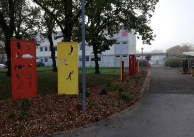 Entrée lycée après travaux