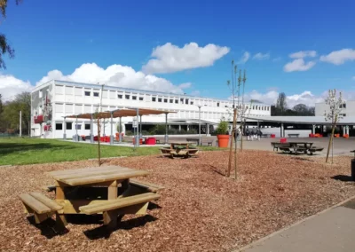 Zone détente lycée après travaux